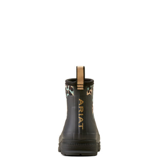Ariat Ladies Kelmarsh Shortie Rubber Boot Black Leopard Camo