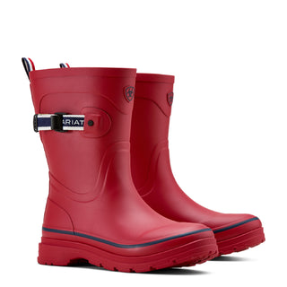Ariat Womens Kelmarsh Mid Rubber Boot Team Red / Navy