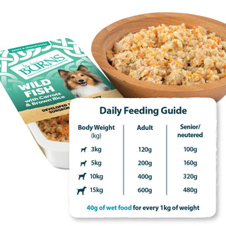 Burns Wet Food Wild Fish with Carrots & Brown Rice 395g