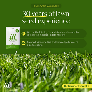 Lawn UK Tough Green Grass Seed Mix 2kg