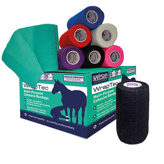 Vetset Wraptec Cohesive Bandage 100mm - 4 for £6
