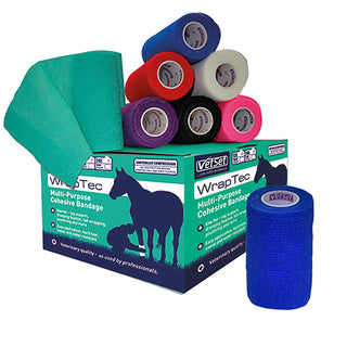 Vetset Wraptec Cohesive Bandage 100mm - 4 for £6