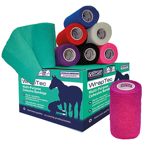 Vetset Wraptec Cohesive Bandage 100mm - 4 for £6