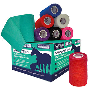 Vetset Wraptec Cohesive Bandage 100mm - 4 for £6
