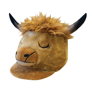 Equetech Childs Heather Highland Cow Hat Silk