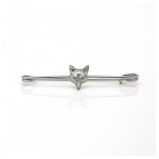 Equetech Foxhead Traditional Stock Pin Silver