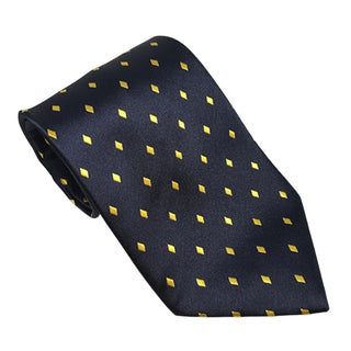 Equetech Junior Diamond Show Tie Navy & Gold