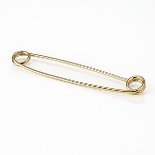 Equetech Traditional Plain Stock Pin - Gold 75mm