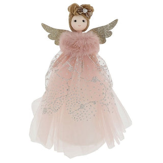 Joyful Lace Fairy Tree Topper Pink