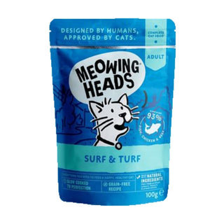 Meowing Heads Surf & Turf Pouch