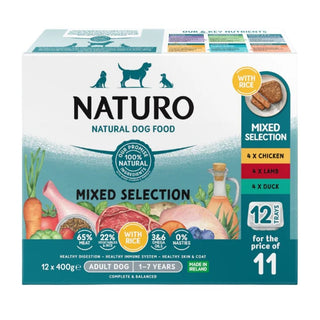 Naturo Adult Dog Mixed Selection Tray Variety