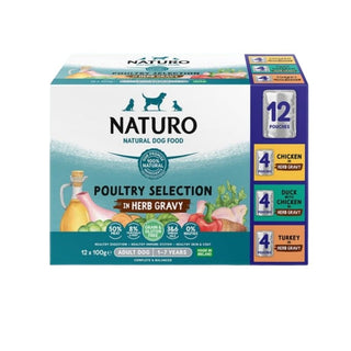 Naturo Adult Dog Poultry Selection Tray Variety