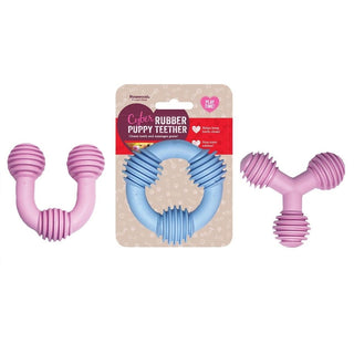 Rosewood Cyber Rubber Puppy Teether Shapes