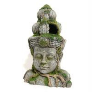 Moss Covered Stone Head Large