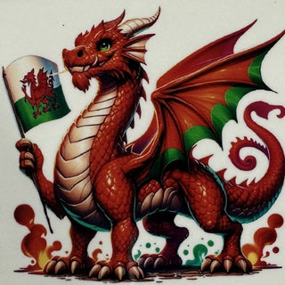 Dragon With Flag Coaster