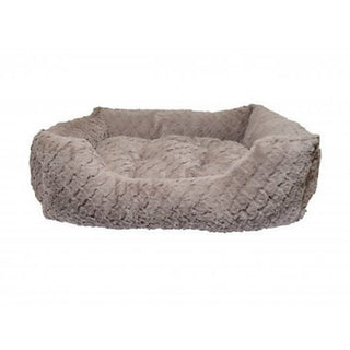 Grey & Pink Square Bed