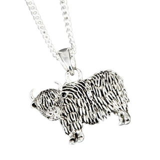 Highland Cow Silver Plated Necklace