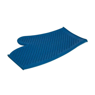 Lincoln Rubber Grooming Mitt Blue