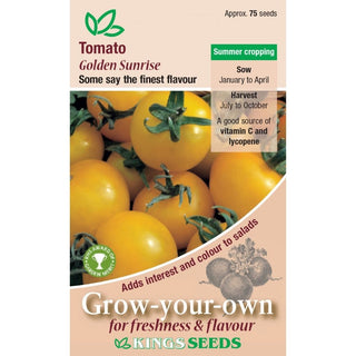 Kings Seeds Tomato Golden Sunrise