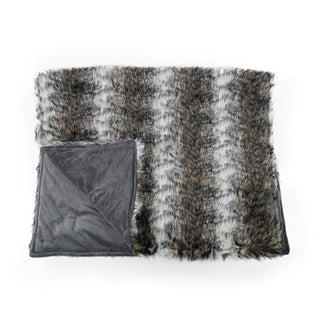 Rosewood Brown Cosy Fur Blanket