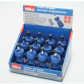 Hilka 12 In 1 Stubby Ratchet Screwdriver