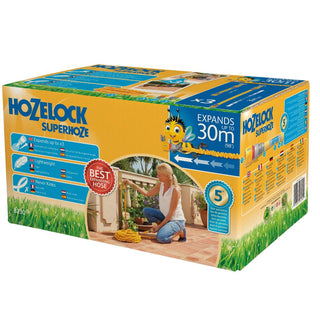 Hozelock Superhoze Expanding Hose Set In Box 30m