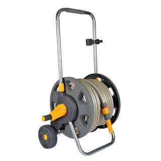 Hozelock Assembled 60m Hose Cart With Starter Hose 50m