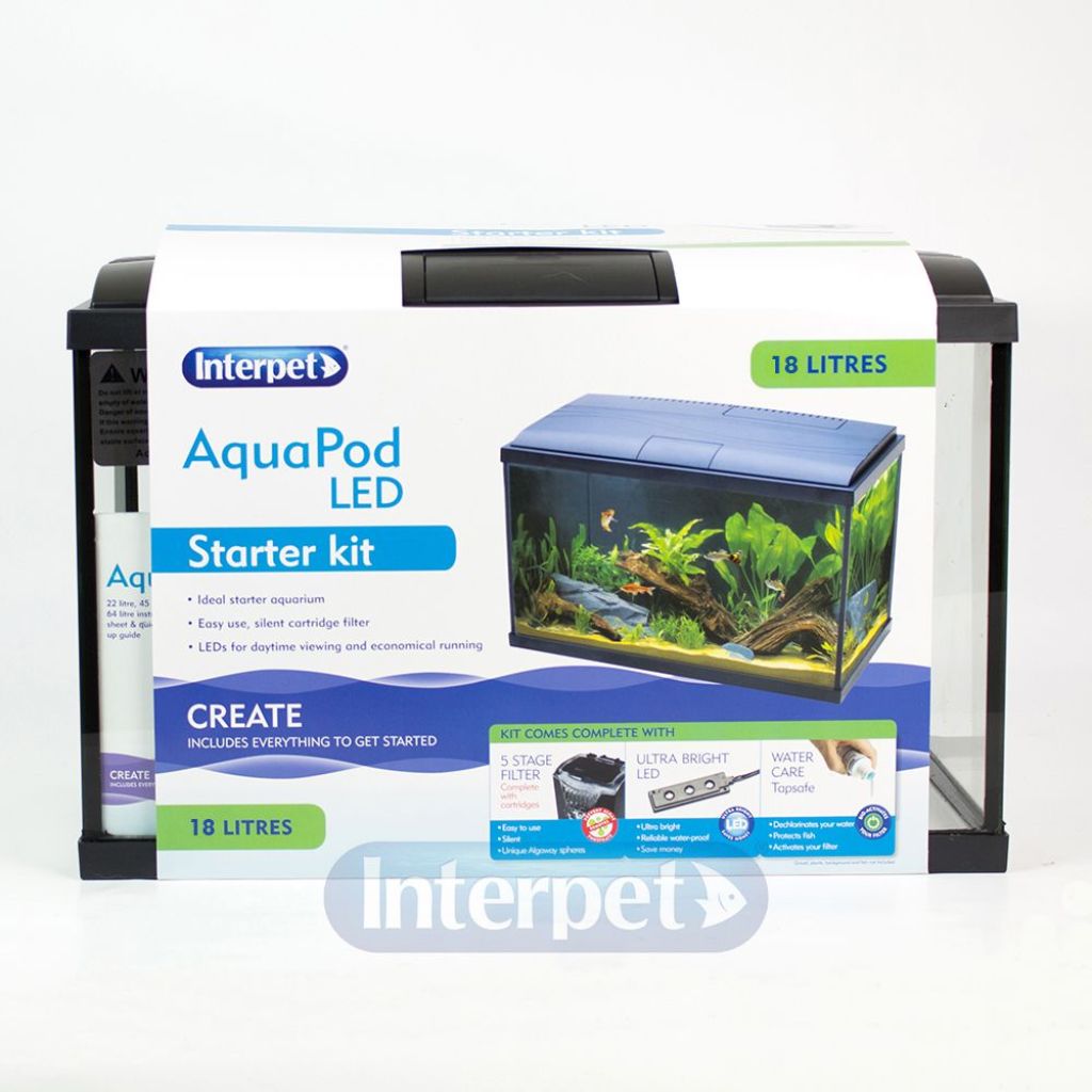 Interpet Fish Box Led Interpet Aquapod Led Starter Kit 18l - Default Title | Zoars Ark Pet ...