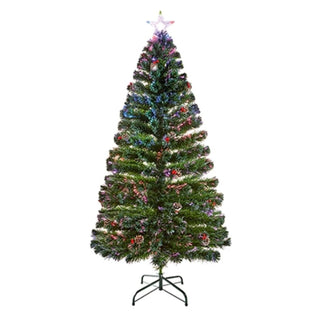 Premier Fibre Opic Tree With Pine Cones & Berries