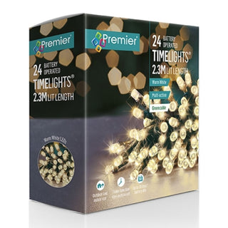 Premier 24 Multi Action Battery Operated LEDs With Timer