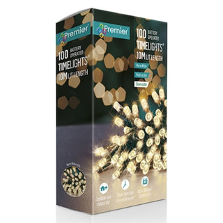 Premier 100 Multi Action Battery Operated LEDs Lights With Timer