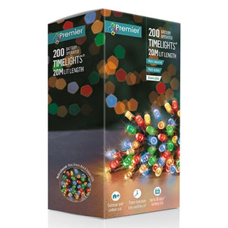 Premier 200 Multi Action Battery Operated LEDs With Timer