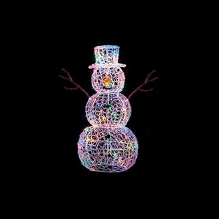 Premier 90cm Multi Action Lit Soft Acrylic Snowman