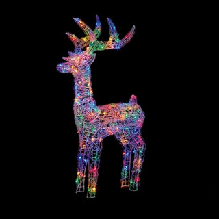 Premier 1.15m Multi Action Lit Soft Acrylic Reindeer