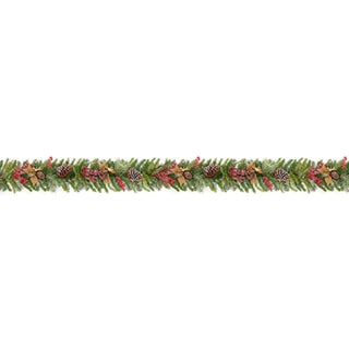 Premier Natural Frosted Garland Berry Cone