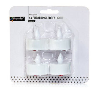 Premier Set of 4 Battery Operated Tea Lights