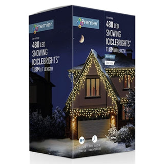 Premier 480 LED Snowing Icicle Lights
