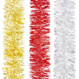 Chunky Tinsel Red-Gold-Silver