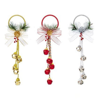 Jingle Bell Door Hanger Red-Gold-Silver