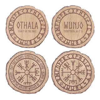 Norse Mythology Wood Slice Coasters