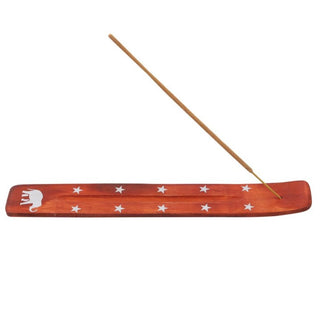 Orange Wooden Incense Ash Catcher