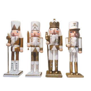 Three Kings Nutcracker Large - Gold & White (Assorted)