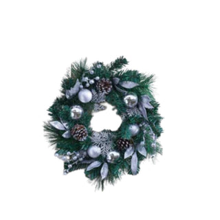 Three Kings Baubly Wreath - Silver
