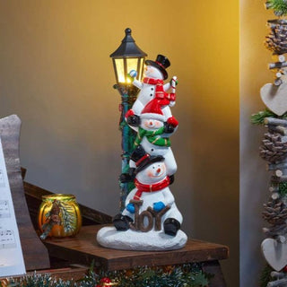Three Kings Lamp Light Snowmen