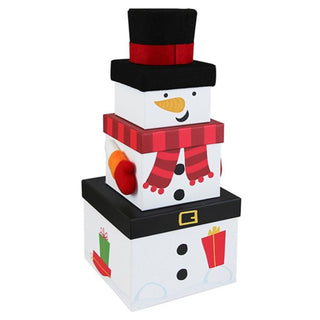 Plush Snowman Stacker Box