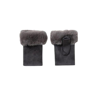 Fingerless Faux Fur - Grey