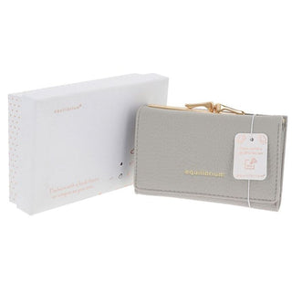 Magnetic Clasp Purse Small Grey