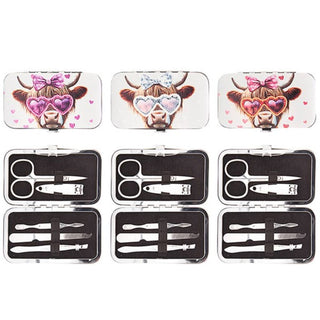 Jennifer Rose Highland Cow Manicure Set