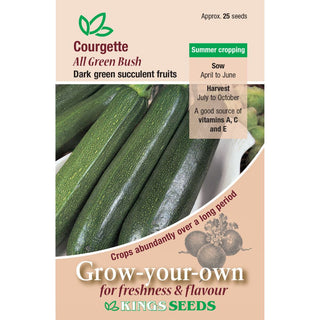 Kings Seeds Courgette All Green Bush