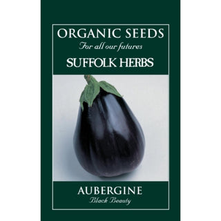 Suffolk Herbs Organic Aubergine Black Beauty